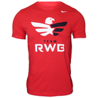 Team RWB Men's Nike Dri-FIT T-Shirt front view – Varsity Red