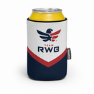 Can cooler with Team RWB logo on a white background