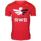 Men’s Team RWB Nike Dri-FIT performance t-shirt in Varsity Red, front view