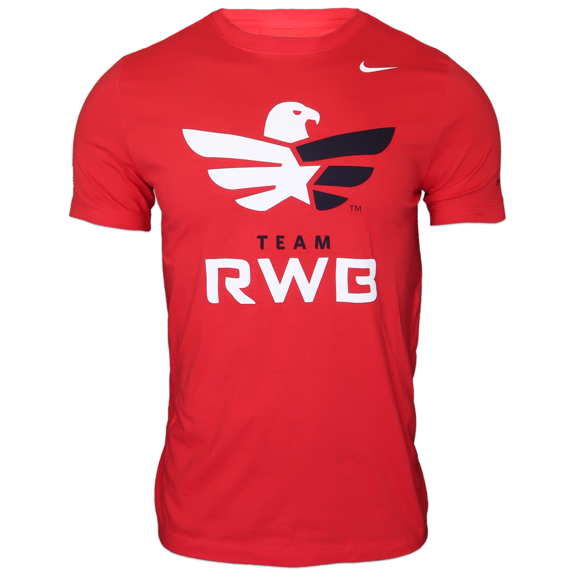 Men’s Team RWB Nike Dri-FIT performance t-shirt in Varsity Red, front view