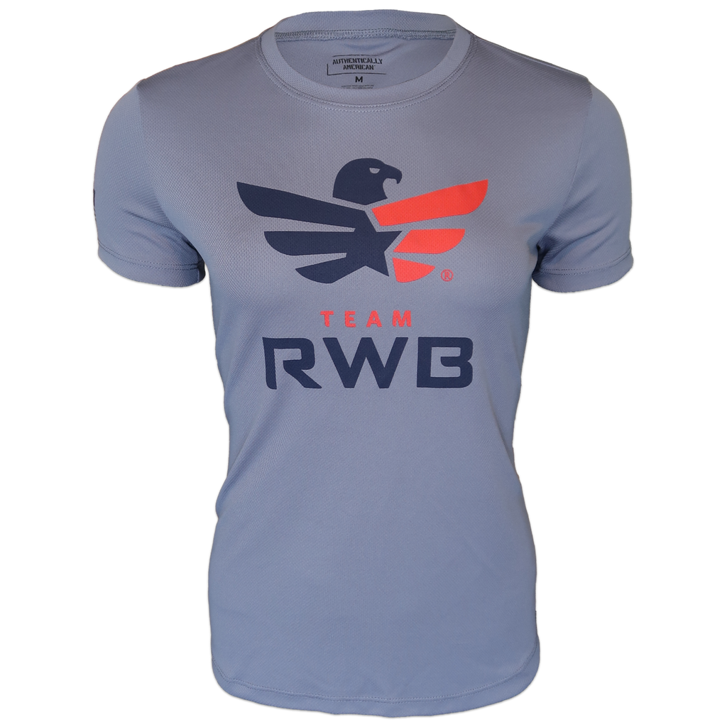 Get one before they are gone! Made in the USA by a veteran-owned business Our timeless and classic shirt, printed on a Steel Grey moisture-wicking performance tee and produced by our friends at Authentically American. - 100% Microfiber Polyester - COMFORT AND SWEAT-WICKING POWER! - This item has been verified to fit like our Red Performance Shirts, please reach out if you have any questions prior to ordering
